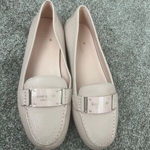 Kate Spade Light Pink Loafers with Metal Accent
